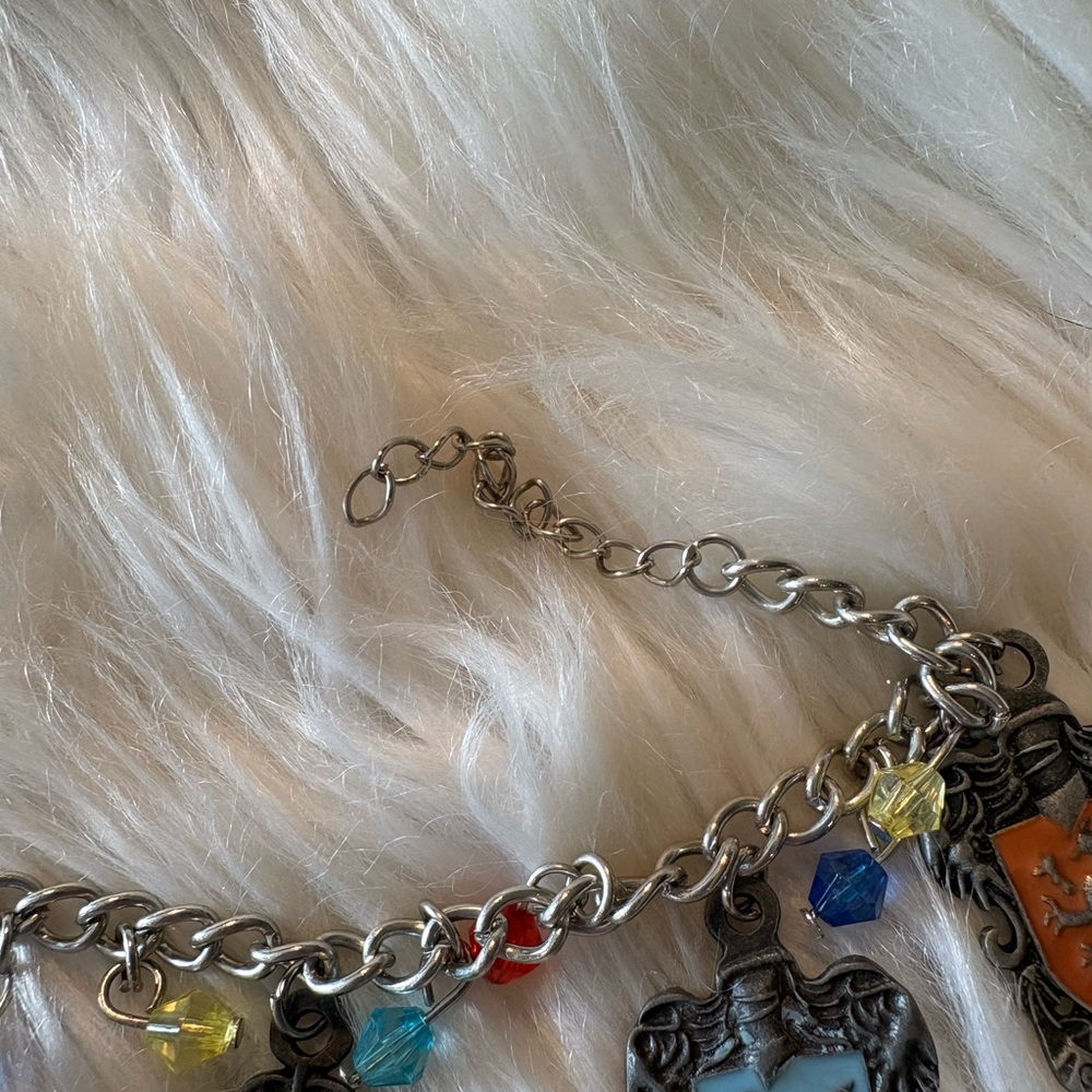 Harry Potter Hogwarts House Charm Bracelet in Multicolor - Picture 8 of 9